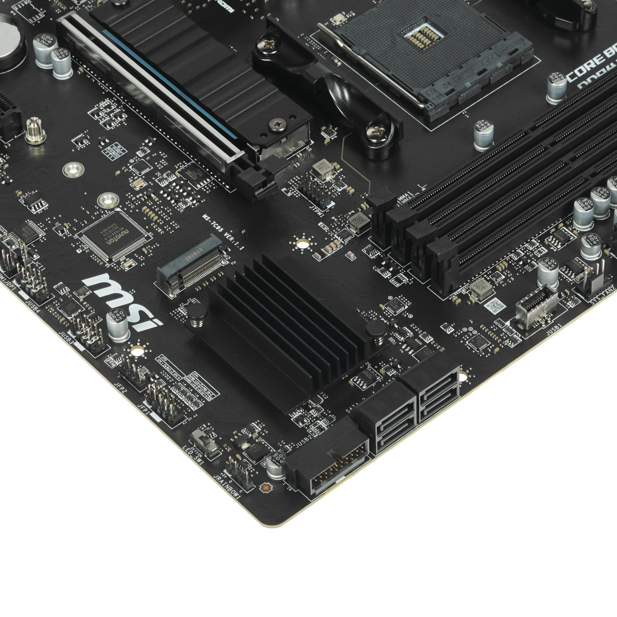 Материнская плата MSI B550M PRO-VDH***; Socket AM4; mATX; AMD B550; 4хDDR4(4400); 1xPCI-E x16; 2 x PCI-E x1; D-Sub; HDMI; DisplayPort; 4(SATA 6Gb/s);