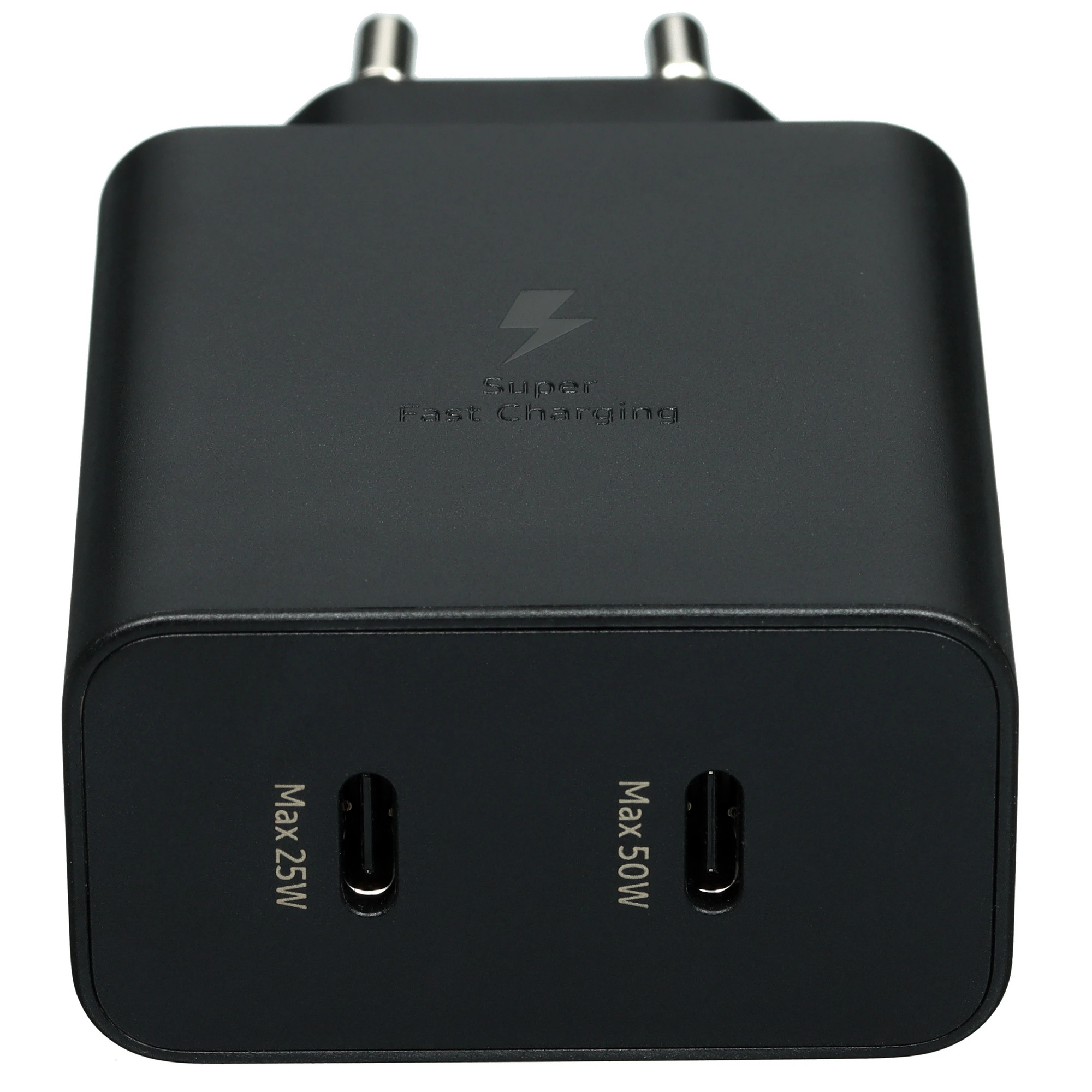 Зарядное устройство Samsung EP-T5020 Black (EP-T5020XBEG), 50 Вт, 3А, 2xType-C, Кабель в комплекте Type-C, черный