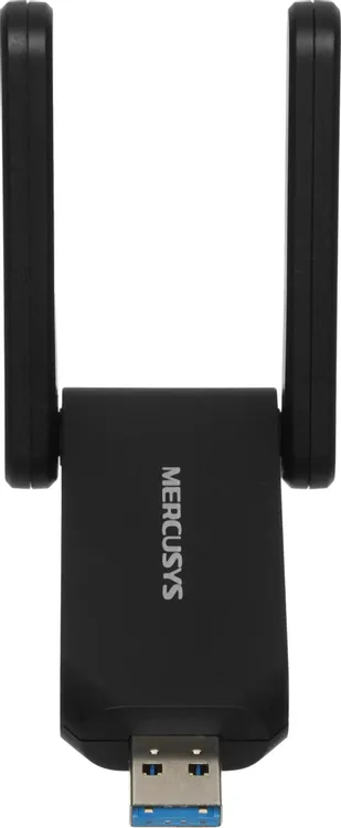 Сетевая карта WiFi Mercusys MA72XH (AX1800); 1775 Мбит/с (574 Мбит/с+ 1201 Мбит/с); 2 ant; USB