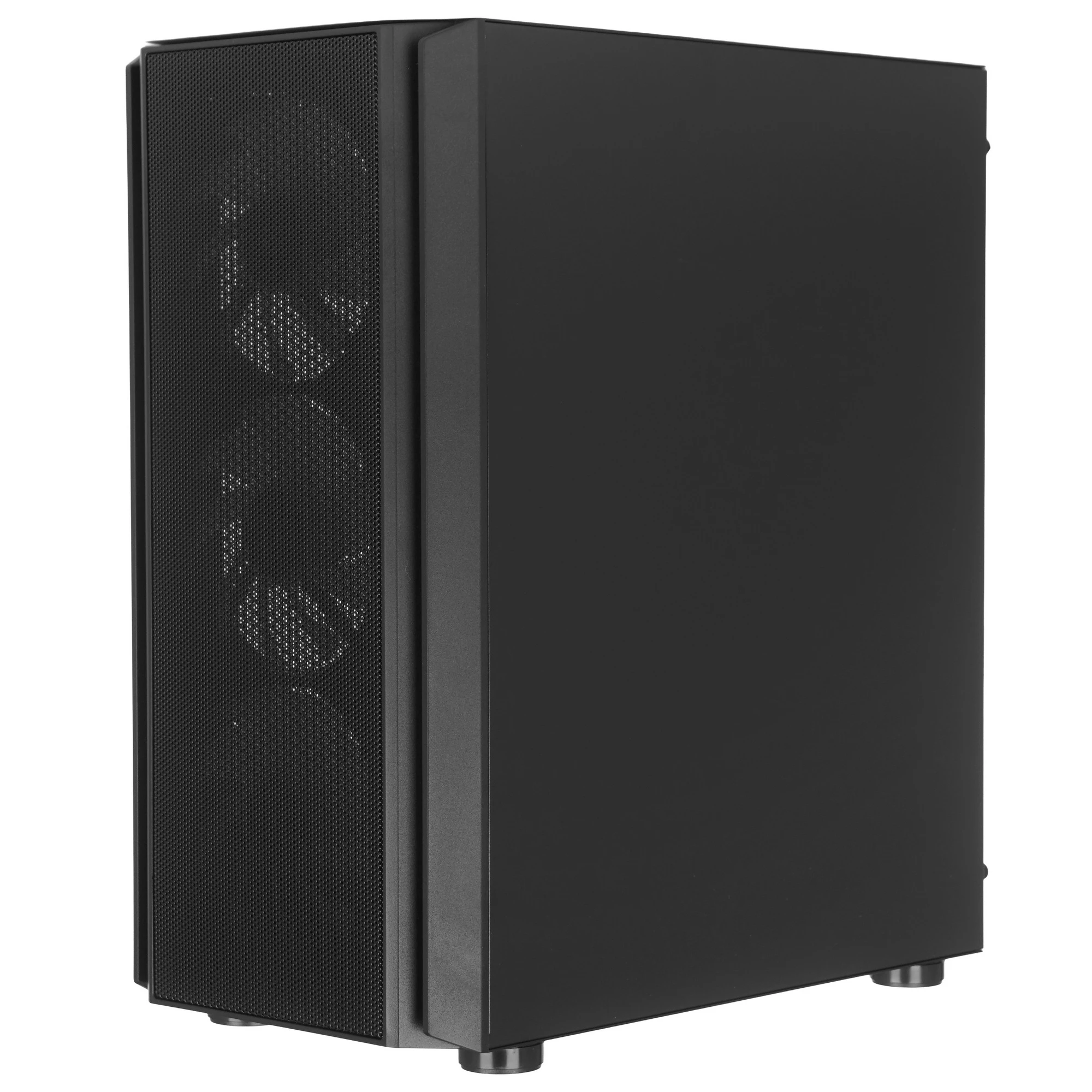 Корпус XASTRA A402M FRGB Black (A402M-4FC12F-BK); mATX; Mini-Tower; без БП; сталь; 2x3.5" int.; 4 x 120 мм; 1xUSB 2.0/1xUSB 3.0/Mic/Aud; чёрный