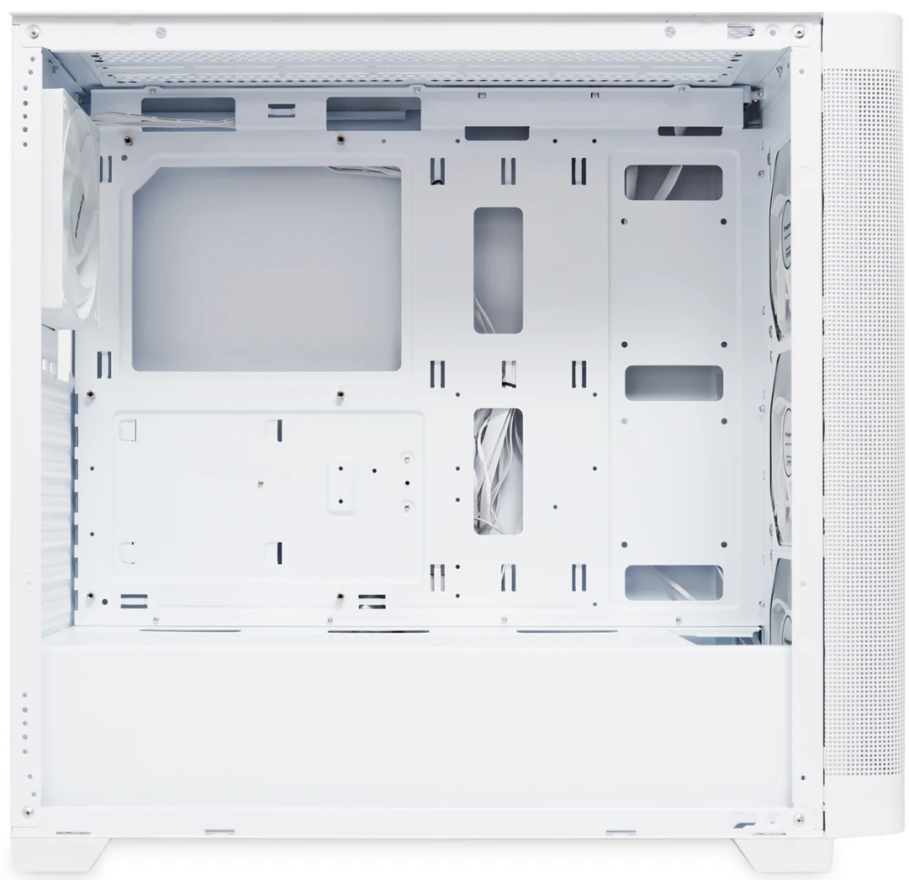 Корпус HSPD M740 (M740-TGWH-ARGB); E-ATX; Midi-Tower; без БП; 4 x 120 мм; 1xUSB 3.0, 1xUSB 3.X Type C, 2x jack 3.5 mm Mic/Aud; белый