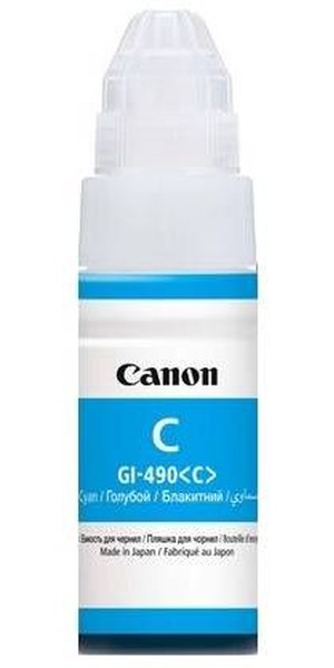 Чернила для Canon (OC-GI-490C***); голубой (cyan); Canon Pixma G14XX/G24XX/G34XX/44XX