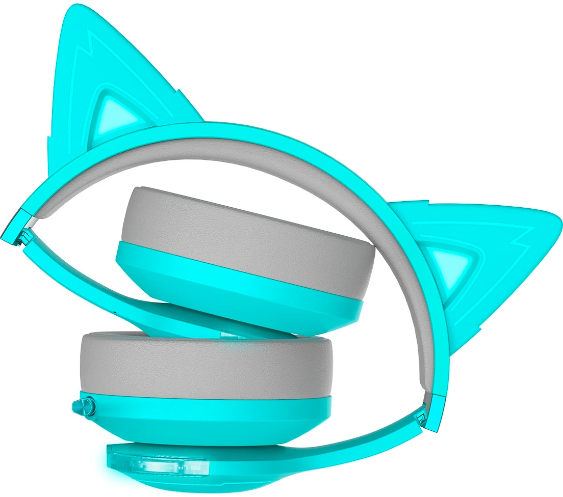 Гарнитура беспроводная Edifier G5BT CAT (G5BT CAT TURQUOISE); накладные; bluetooth; оголовье; 20 - 40 000 Гц; 32 Ом; встроенный микрофон; регулятор