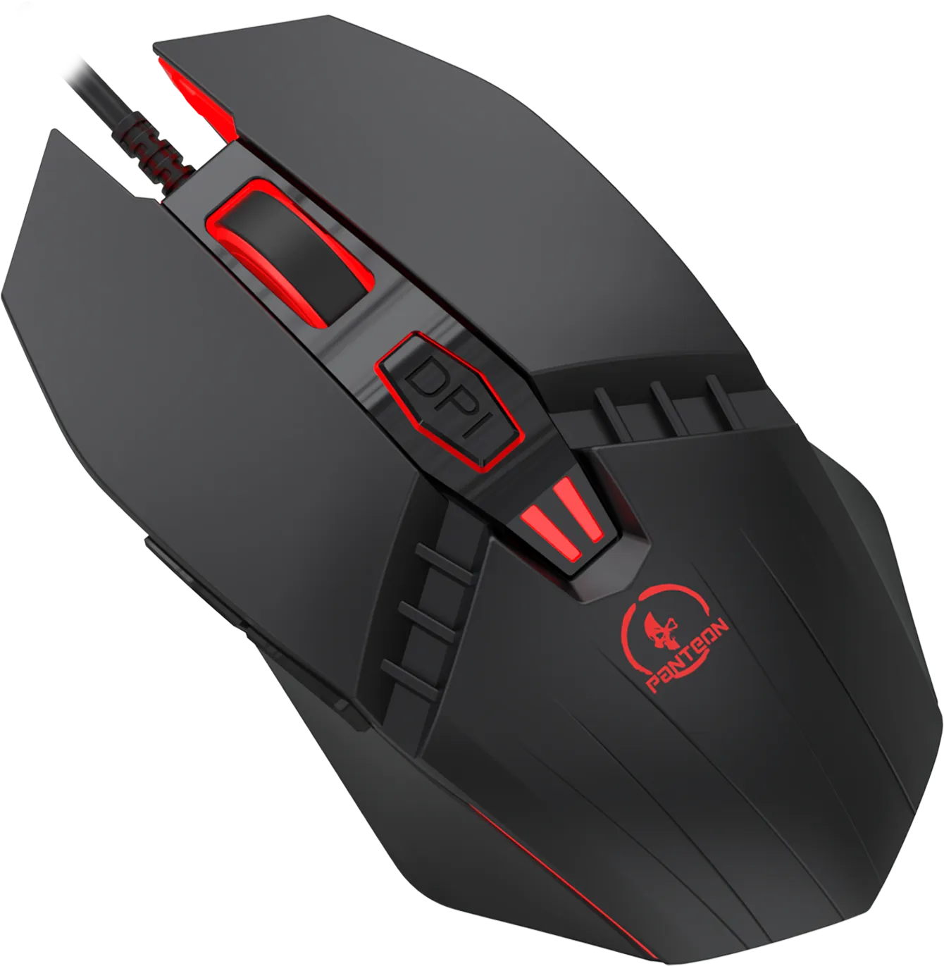 Мышь игровая Jet.A PANTEON LS76 Black (106)***; USB; оптический; 400-7200 dpi; 6 кнопок; колесо прок