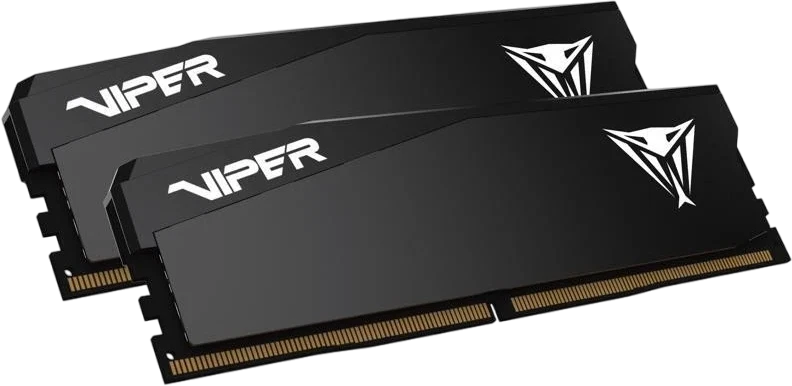 Модуль памяти DDR5 64 Гб (2x32 ГБ) Patriot Viper Elite 5 Ultra Black (VEU564G6028K); 6000 МГц; радиаторы; RET