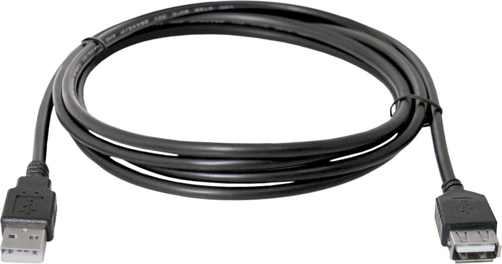 Кабель USB 2.0 AM/AF Defender USB02-17 (87454); 5,0 м; чёрный