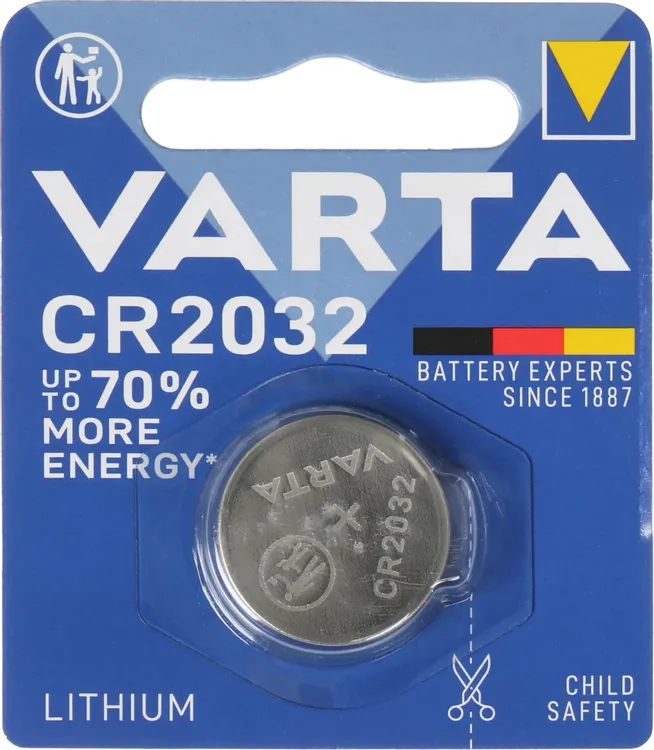 Батарейка CR2032 Varta (6032229405); литиевая; (упаковка 5 шт.) цену за штуку; блистер