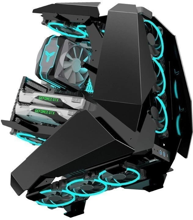 Корпус JONSBO MOD-5 Black; ATX; Full-Tower; без БП; сталь; 3x3.5" int.; 2xUSB 3.X, 1xUSB 3.X Type-C,2x jack 3.5 mm Mic/Aud; черный