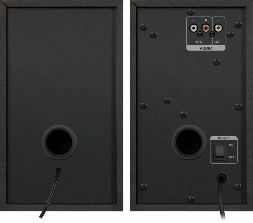 Акустическая система 2.0 Defender Aurora S40 (65240***); 2 x 20 Вт; 90 - 20000 Гц; дерево; BT; регулятор на боковой панели; сеть; черный