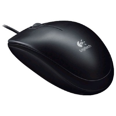Мышь проводная Logitech B100 Black (910-003357); USB; оптический; 800 dpi; 3 кнопки; колесо прокрутки; чёрный