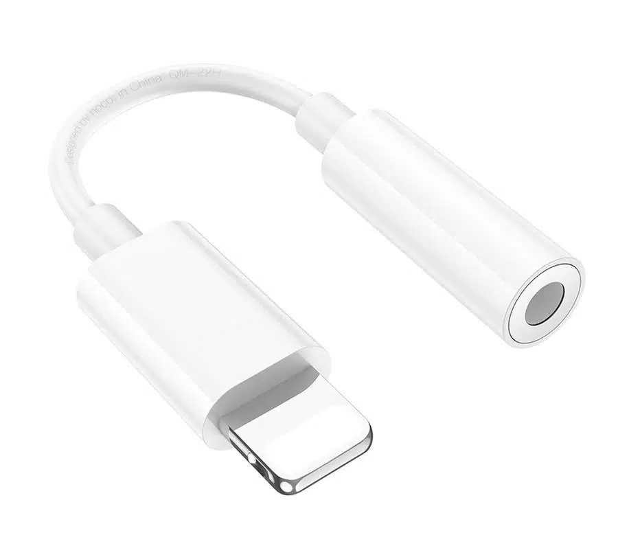 Переходник Hoco LS34 Original iP To 3.5 Digital Audio Converter; Lightning (M) > 3.5mm (F); 0,08 м