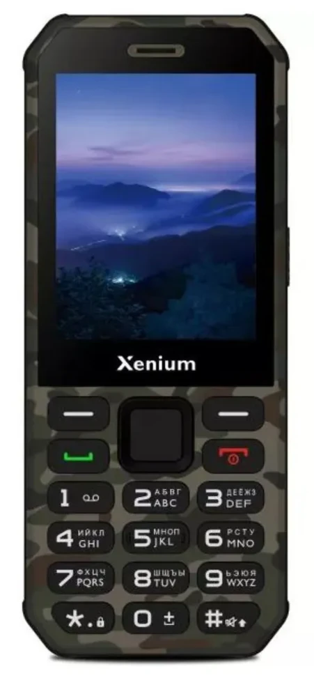 Мобильный телефон Philips Xenium X300 (CTX300GC) зеленый; 2.8"; TFT; 160x128; 0.3 Мп; 4 Мб/4 Мб; 800 мА/ч