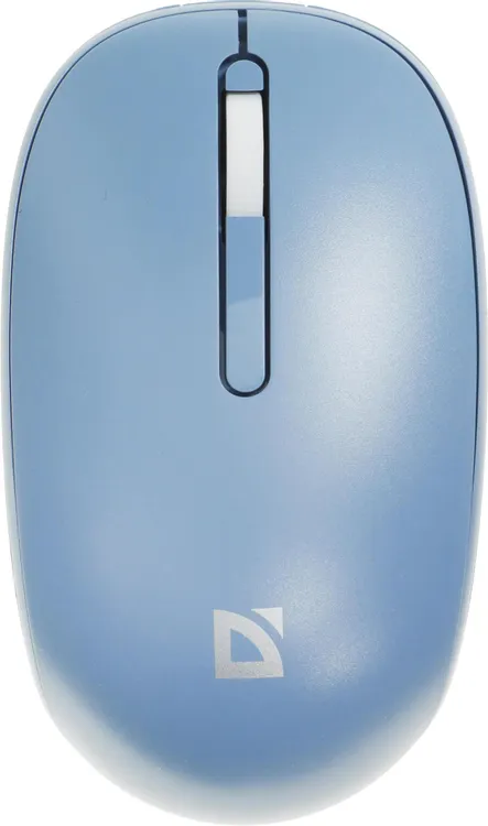 Мышь беспроводная Defender Smart MM-396 Blue (52397); BT/2.4 Ггц; оптический; 1600 dpi; 2 кнопки; колесо-кнопка; аккумулятор 500 мА·ч; синий