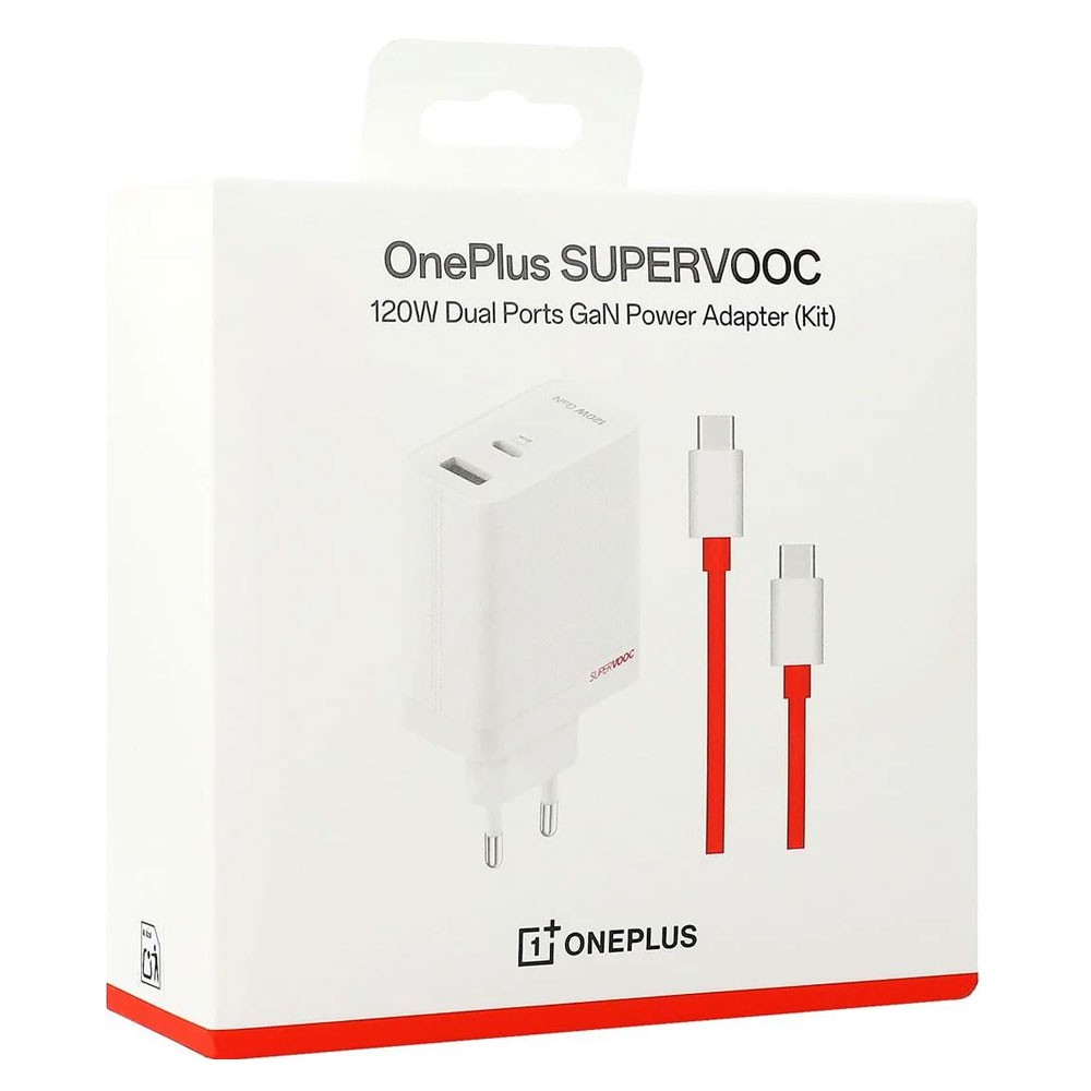 Зарядное устройство OnePlus Supervooc 120W (Supervooc 120W), 120 Вт, 6А, 1xUSB, 170 г, Кабель в комплекте Type-C, белый