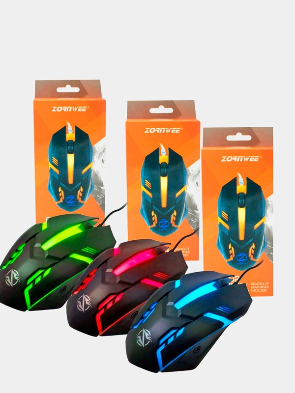 Мышь проводная Afkas-nova GM02 REVIVAL; USB; оптический; 1200 dpi; 3 кнопки; колесо-кнопка; подсветка; черный