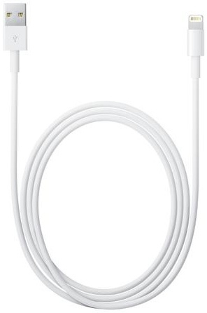 Кабель USB 2.0 AM/Lightning Apple USB-Lightning 2m  (MD819ZM/A), 2.1А, 2,0 м, белый