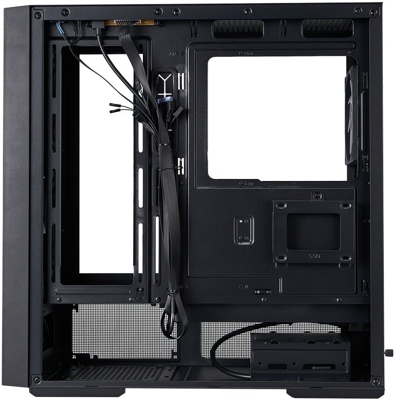 Корпус 1STPLAYER AU7 ARGB Black (AU7-BK-2FA7-14-2FA7R-1FA7); ATX; Midi-Tower; 2x120 мм; 3x120мм; 1xUSB 2.0/1xUSB 3.0; Mic/Aud; чёрный