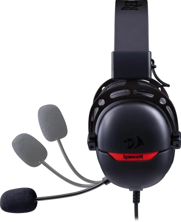 Гарнитура игровая Redragon Aurora Black (72039); оголовье (headband); 20 - 20 кГц; 32 Ом; 2 м; микрофон; регулятор громкости; USB; виртуальный звук 7.
