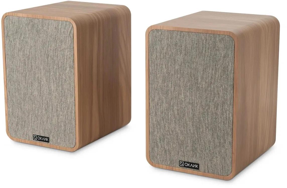 Акустическая система 2.0 Oklick OK-417A; 40 Вт; 45 Гц - 20 кГц; MDF; BT; регулятор на задней панели; сеть 220 В; светлое дерево