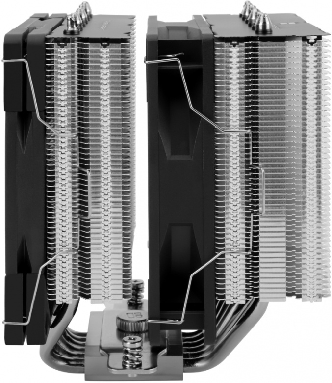 Кулер для процессора 120 мм Thermalright Royal Knight 120 SE Black (TRRK120SE), 2x120 мм, 4 pin, 1800 об/мин, черный, 240 Вт, 25.6 дБ, 6 трубок