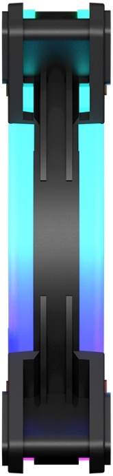Вентилятор 120 мм PCCooler F3 T120 ARGB Black; 4-pin(PWM)+3-pin(ARGB); 500-1800 об/мин; 46 CFM; 21,6 дБ; плакстик; подсветка
