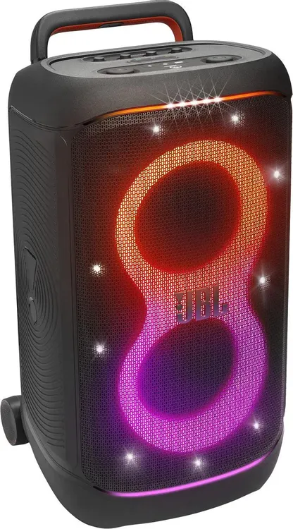 Акустика портативная JBL PartyBox Stage 520 (JBLPARTYBOX520EU); 400 Вт; 40 - 20000 Гц; USB, AUX; BT 5.4; IPX4; регулятор на верхней панели; 15 ч.; чер