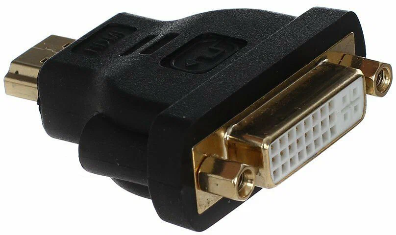 Переходник DVI-D(F) - HDMI(M) AOpen/Qust (ACA311) Black