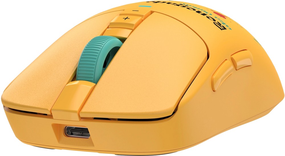 Мышь игровая A4Tech Bloody R72 Ultra Renegade Sunset; 2.4 Ггц; USB; оптический; 20000 dpi; 7 кнопок; колесо-кнопка; аккумулятор 300 мАч; желтый