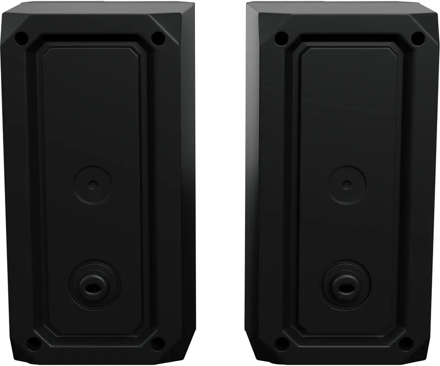 Акустическая система 2.0 Oklick OK-125*** (1458489***); 12 Вт; 130 - 20000 Гц; пластик; подсветка; регулятор на передней панели; USB; чёрный