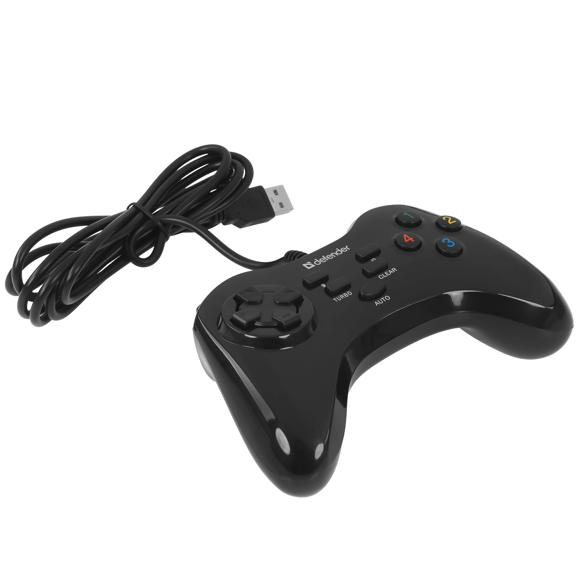 Геймпад проводной Defender Game Master G2 (64258***); PC; 10 кнопок; USB; черный
