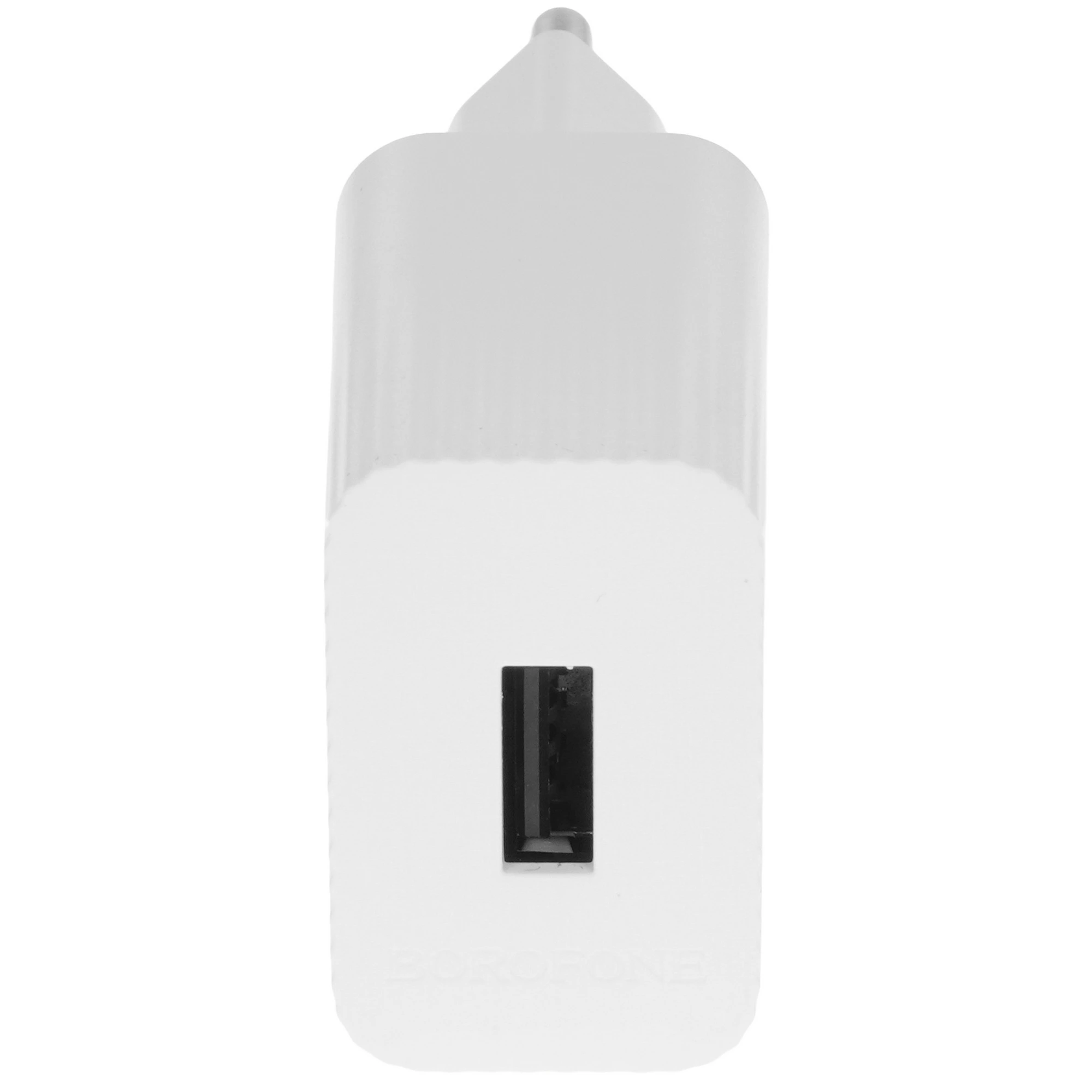 Зарядное устройство Borofone BAS71A, 10.5 Вт, 2.1А, 1xUSB, Без кабеля, белый