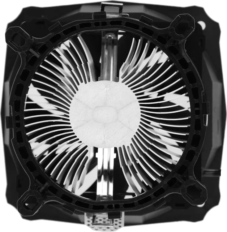 Кулер для процессора 120 мм ID-Cooling DK-03 (DK-03***), горизонтальный, 1x120 мм, 3 pin, 1600 об/мин, черный, 100 Вт, 26.4 дБ, алюминий, медь