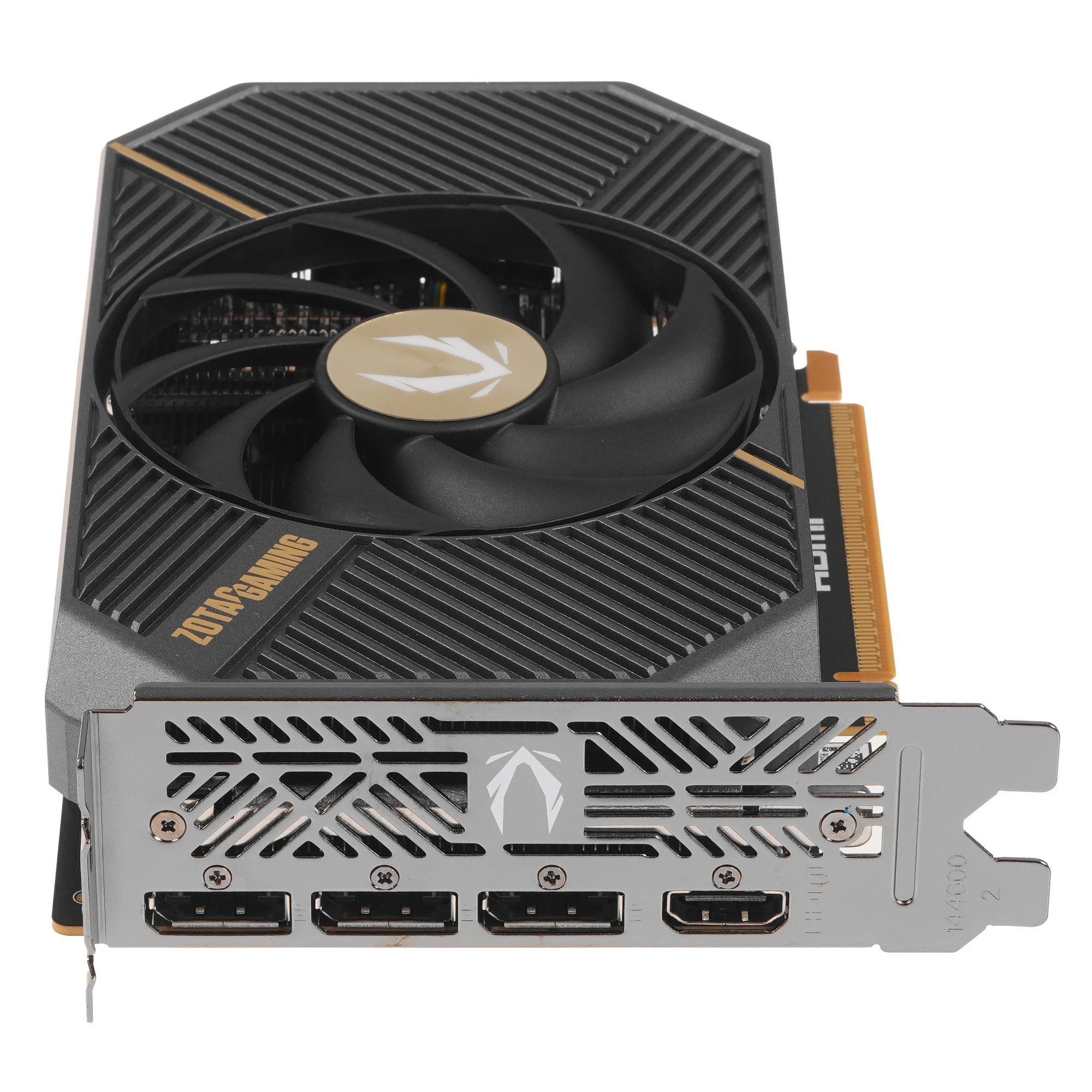 Видеокарта Nvidia GeForce RTX 5060 8 ГБ GDDR7 Zotac SOLO (ZT-B50600G-10L); 2280-2497 МГц; 28 ГГц; 128 бит; 1xHDMI; 3xDP; кулер; 2-slot; RET
