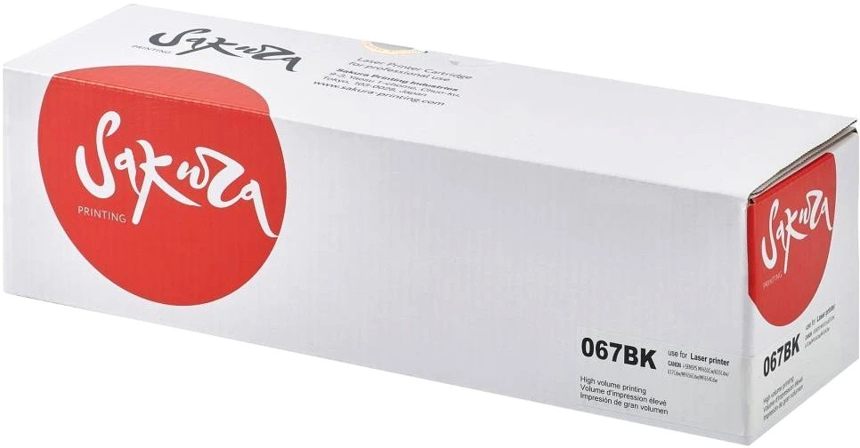 Картридж Sakura 067BK (5102C002) (SA067BK-ECO) черный; Canon i-SENSYS LBP631cw/LBP633Cdw/MF651Cw /MF655Cdw/MF655Cw/MF657Cdw/MF657Cw; 1400 стр