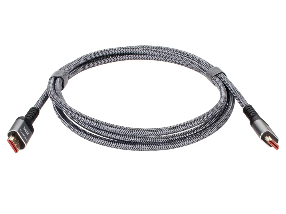 Кабель HDMI->HDMI v.2.1 iOpen (ACG859A-2.0); HDMI Тип A; HDMI Тип A; 8K@60Hz; нейлоновая оплетка; 2,0 м