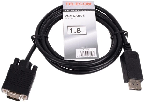 Кабель DisplayPort -> VGA Telecom (TA669-1.8M); 1,8 м
