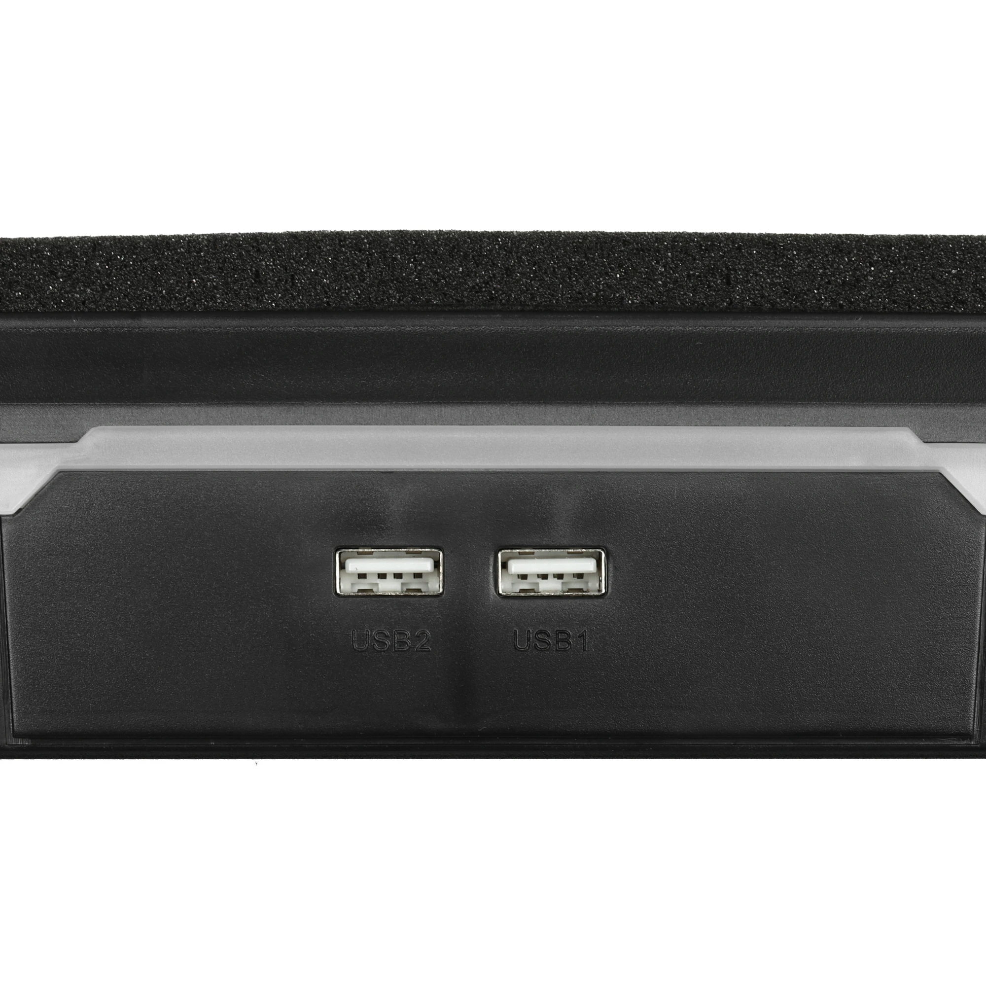 Система охлаждения для ноутбука 19" Jet.A PANTEON CP-191L RGB Black; пластик + металл; 1x140 мм; USB; 428 х 316 х 58 мм; чёрный