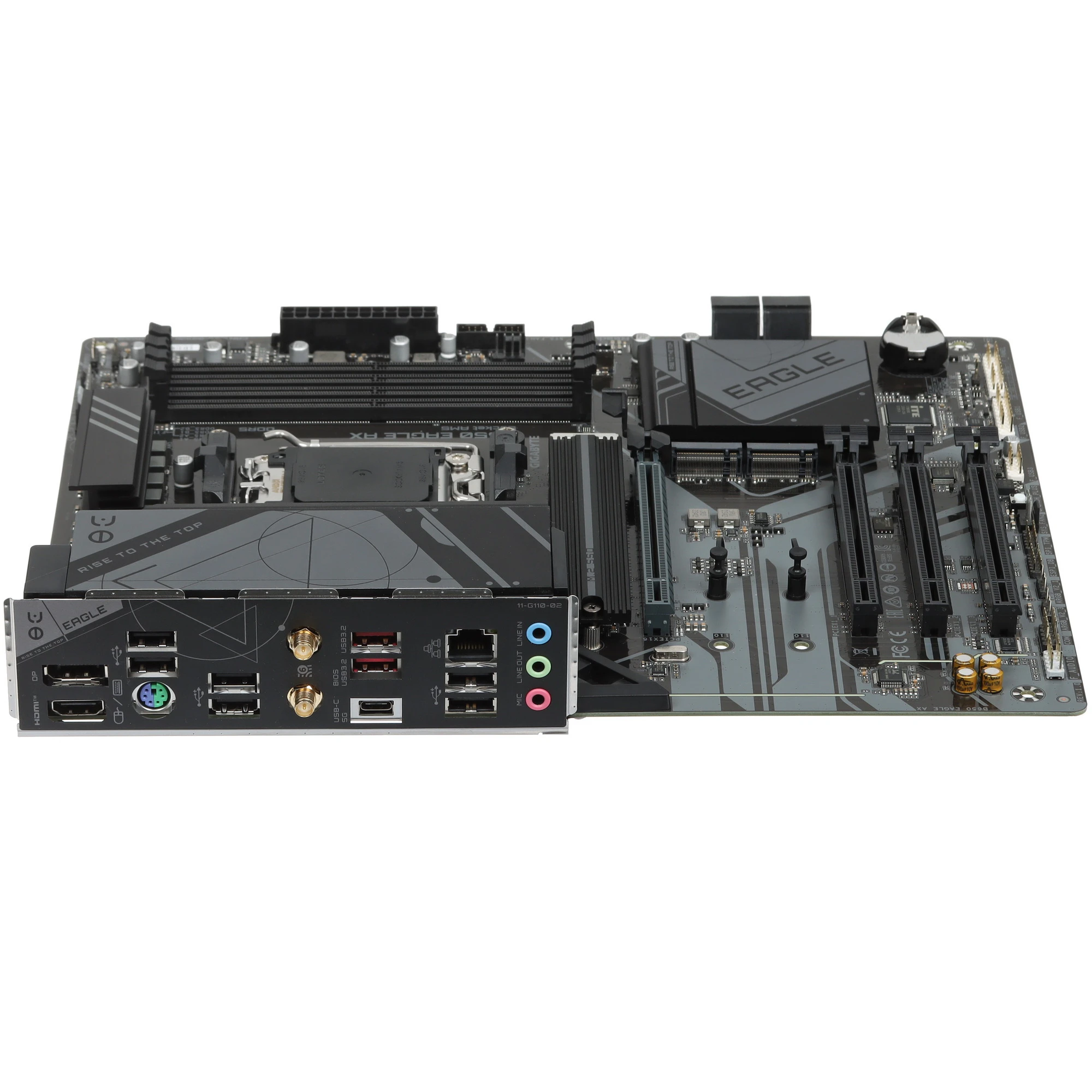 Материнская плата Gigabyte B650 EAGLE AX; Socket AM5; ATX; AMD B650; 4хDDR5(8000); 4xPCI-E x16; 1xHDMI; 1xDP; 4xSATA 6Gb/s; Audio 8 ch; 1GbE+WIFI 6/BT