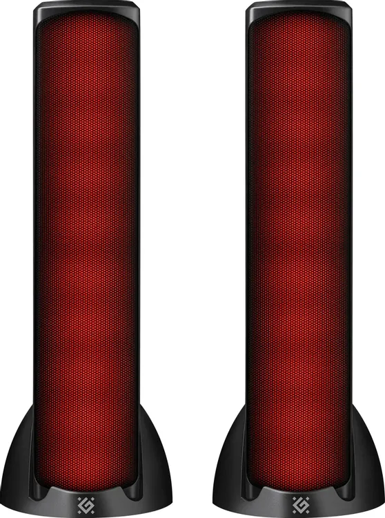 Акустическая система 2.0 Defender SkyPulse (65097); 10 Вт; 65 - 16000 Гц; пластик; BT 5.1; RGB подсветка; регулятор громкости на шнуре; USB; чёрный