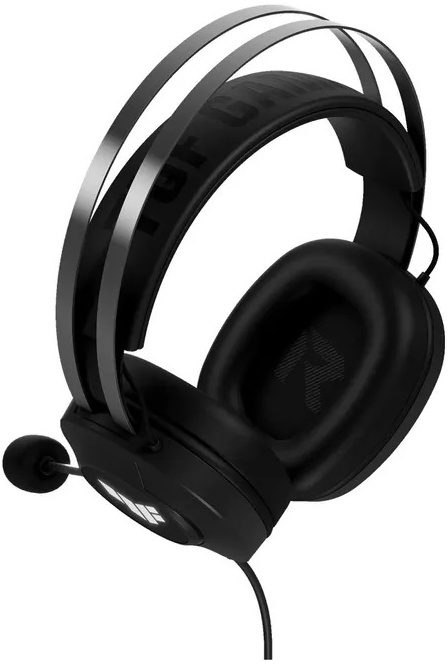 Гарнитура игровая Asus TUF Gaming H1 Gen II Black A302 (90YH044B-BHUA00); оголовье; 20 Гц- 20 кГц; 32 Ом; USB; 2,0 м; микрофон; виртуальный звук 7.1;