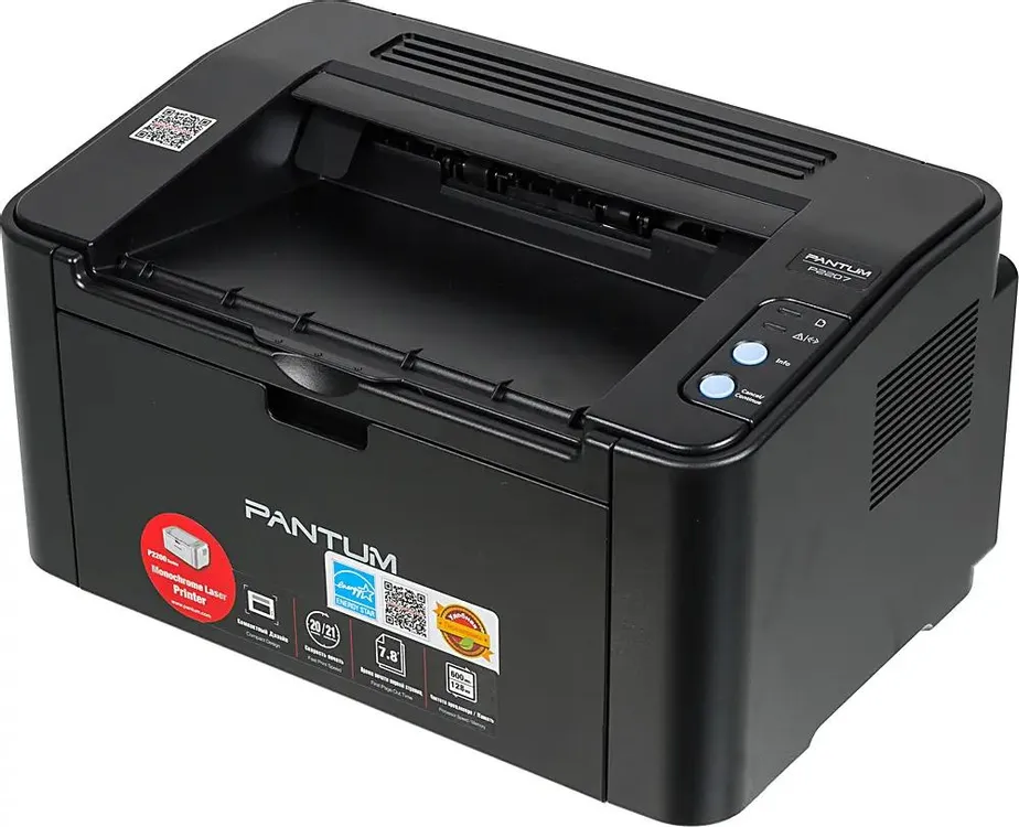 Принтер лазерный Pantum P2207; черно-белая; A4; 1200 x 1200 dpi; 20 ч/б, ст/мин; USB