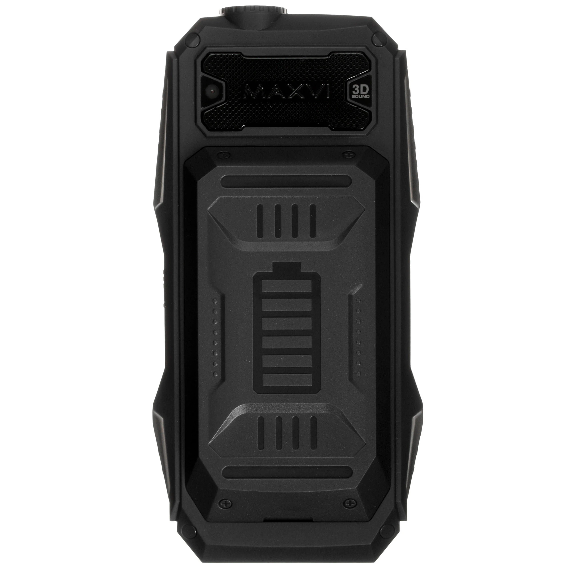 Мобильный телефон Maxvi P100 черный; 2.4"; TFT; 240x320; нет камеры; 32 Мб/32 Мб; 5 500 мА/ч