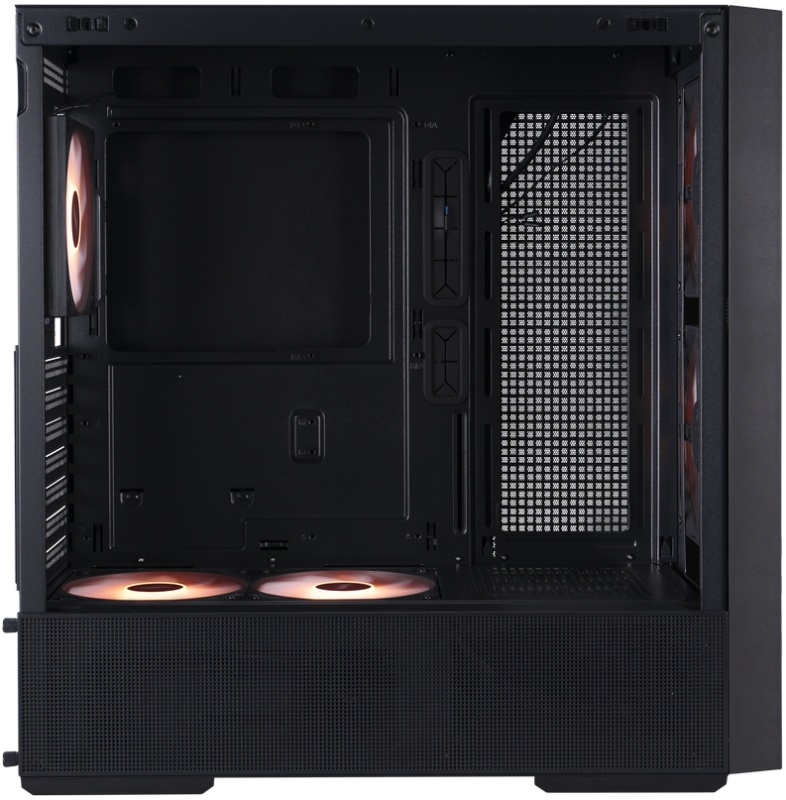 Корпус 1STPLAYER AU7 ARGB Black (AU7-BK-2FA7-14-2FA7R-1FA7); ATX; Midi-Tower; 2x120 мм; 3x120мм; 1xUSB 2.0/1xUSB 3.0; Mic/Aud; чёрный