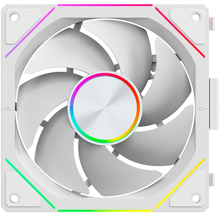 Вентилятор 120 мм PentaWave комплкект White (PF-U12WS); 4-pin(PWM)+3-pin(ARGB); 600-2000 об/мин; 29,6 дБ; плакстик; подсветка; белый