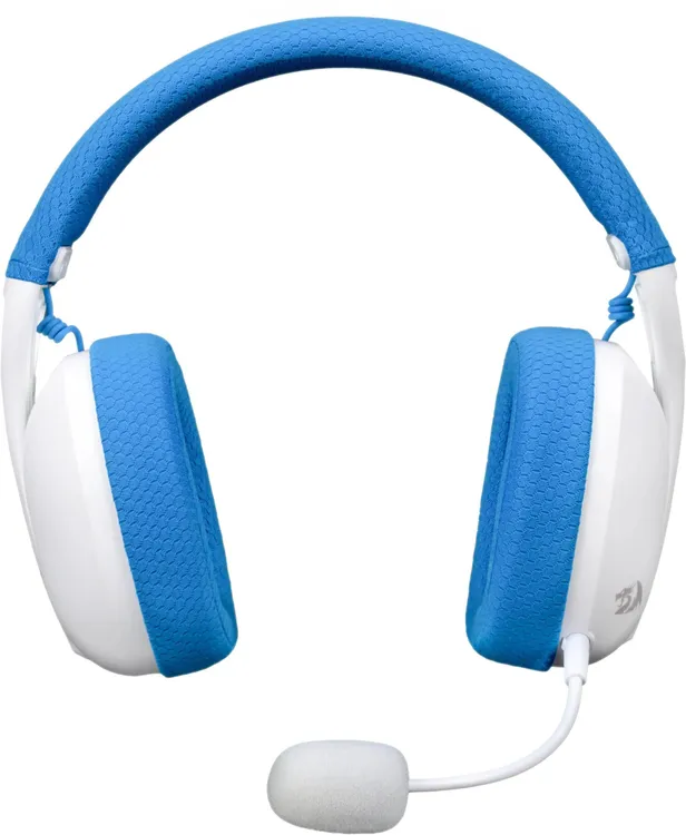 Гарнитура беспроводная Redragon IRE PRO White+Blue (71539***); игровая; Bluetooth/2.4 Ггц; оголовье; 20 - 20 000 Гц; 17 Ом; микрофон; регулятор громко