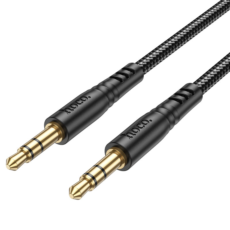 Кабель межблочный (AUX) Hoco UPA24 Red; Mini-jack 3,5 мм / Mini-jack 3,5 мм; нейлоновая оплетка; 1,0 м