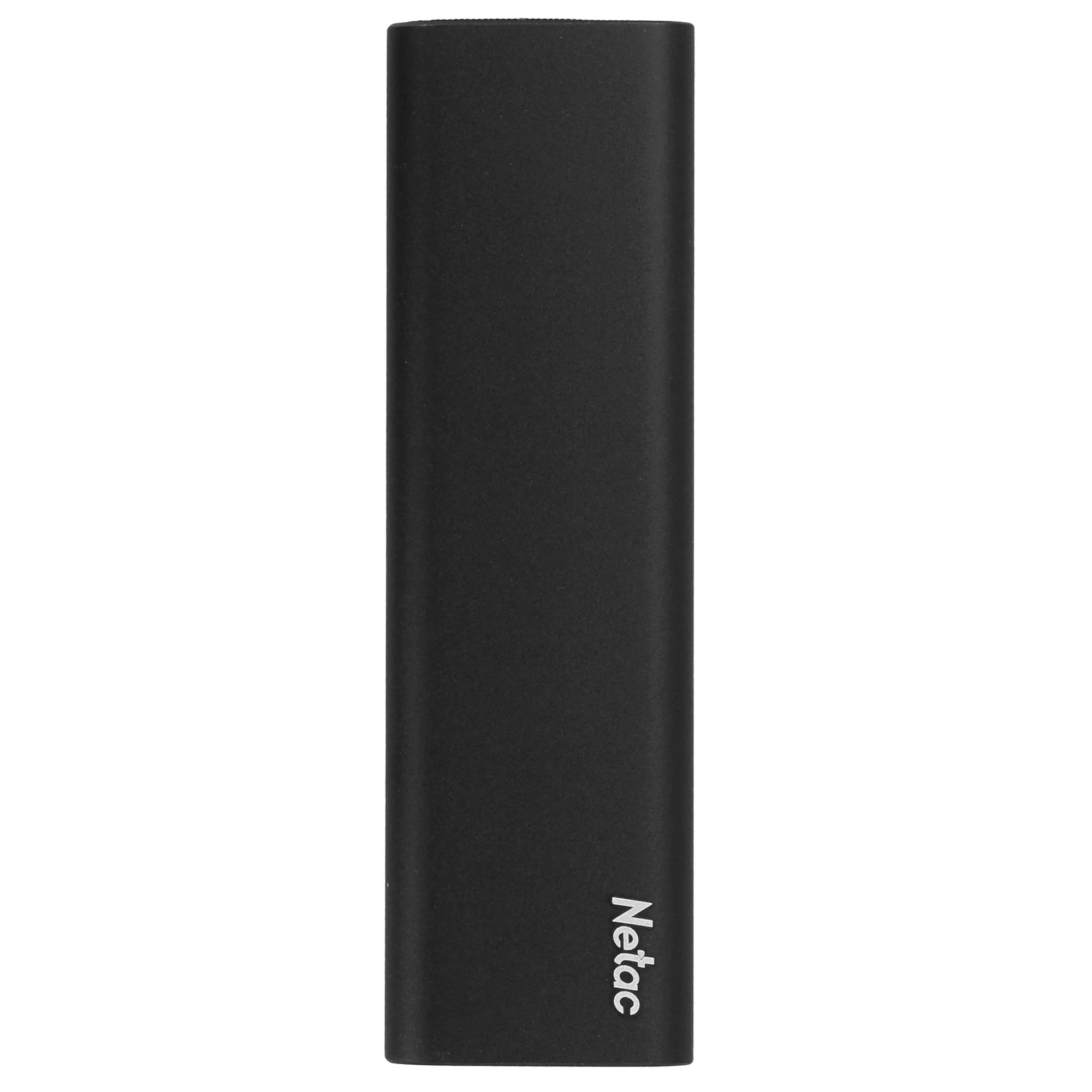 Внешний SSD 500 ГБ Netac Z Slim (NT01ZSLIM-500G-32BK***); M.2; USB 3.2 Type C; чёрный