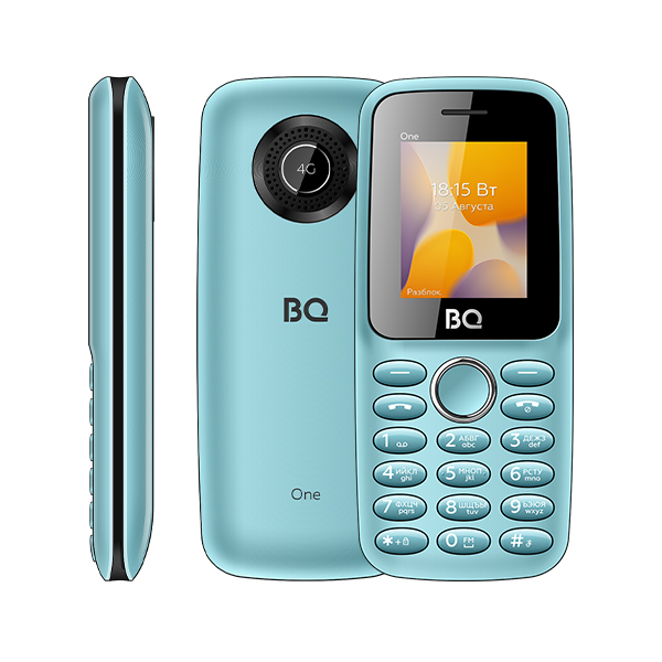 Мобильный телефон BQ One (BQ-1800L) синий; 1.77"; TFT; 160x128; 0.08 Мп; 32 Мб/32 Мб; 600 мА/ч