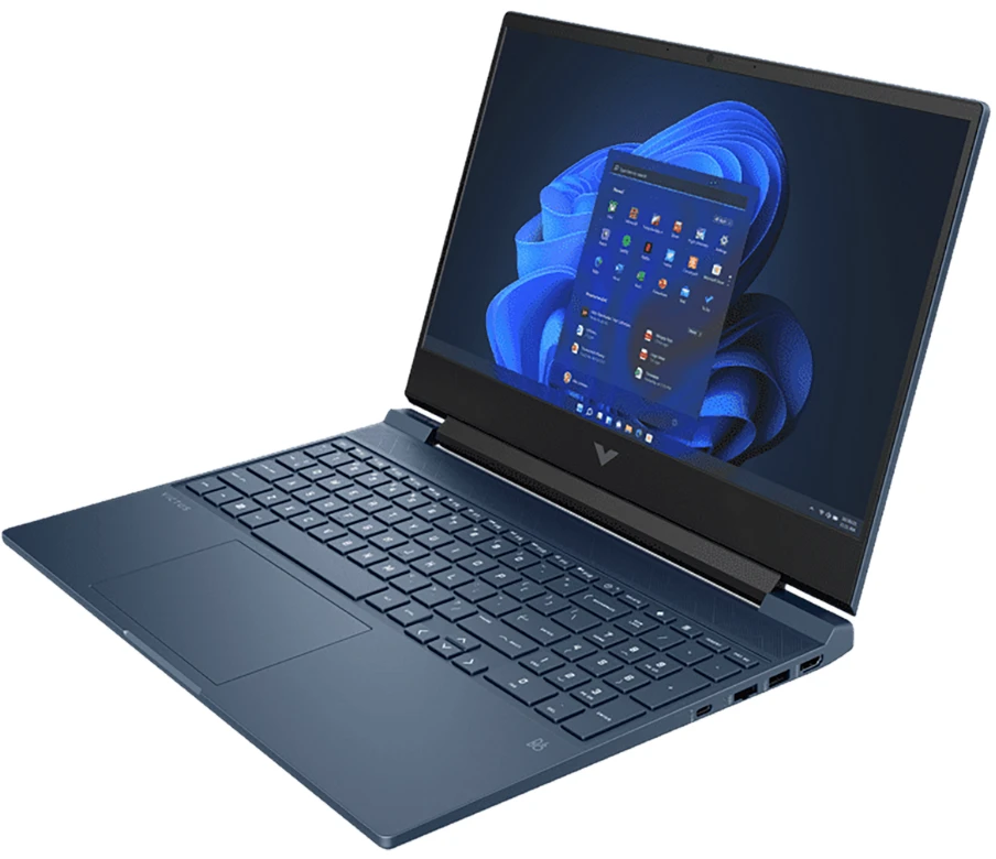 Ноутбук 15.6" HP Victus 15-FB3120AX (BT6E1PA); 1920x1080 IPS 144 Гц; AMD Ryzen 7 7445HS; 16 Гб/512 Гб; NVIDIA GeForce RTX 3050 4Гб; Win 11; 52.5 Вт*ч;