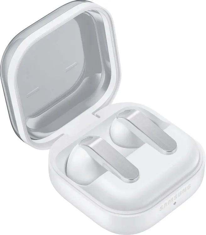 Гарнитура беспроводная Samsung Galaxy Buds 4 White (SM-R540NZWA), вкладыши, без крепления, 6.1, IP54*, 515 мА/ч, белый